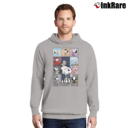 Men’s Snoopy Swift Eras Tour Lover Midnights Folklore Pullover Hoodie in sport grey | Cozy, Durable, Modern Fit