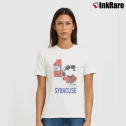 Women’s Snoopy Syracuse University T-Shirt in white | Soft, Flattering Fit