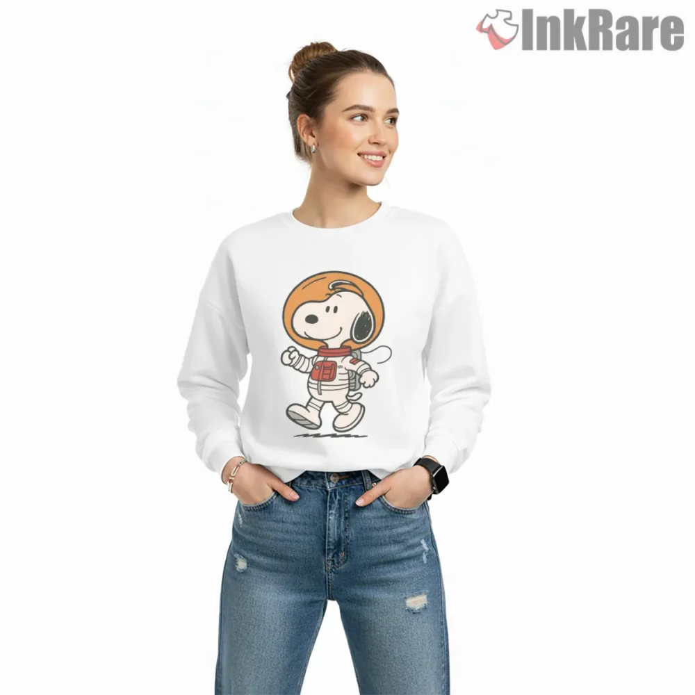 Snoopy The Astronaut Space Explorer Shirt on graphic shirt for women graphic tee