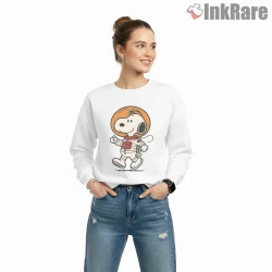 Snoopy The Astronaut Space Explorer Shirt on graphic shirt for women graphic tee