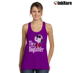 Women’s Snoopy The Dogfather Father's Day Gift Tank Top in purple | Lightweight, Movement-Friendly
