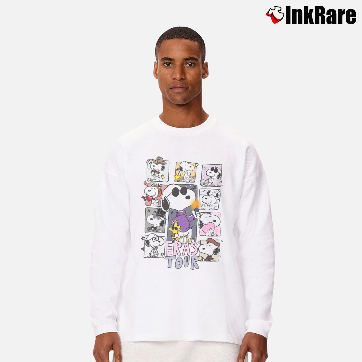 Men’s snoopy the eras tour Long-Sleeve Shirt in white | Sleek, Lightweight, Year-Round Wear