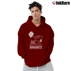Men’s Snoopy The World Famous Comic Strip Pullover Hoodie in maroon | Cozy, Durable, Modern Fit