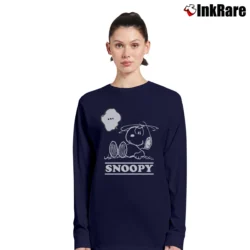 Women’s Snoopy The World Famous Comic Strip Long-Sleeve Top in navy | Sleek, Versatile, All-Season