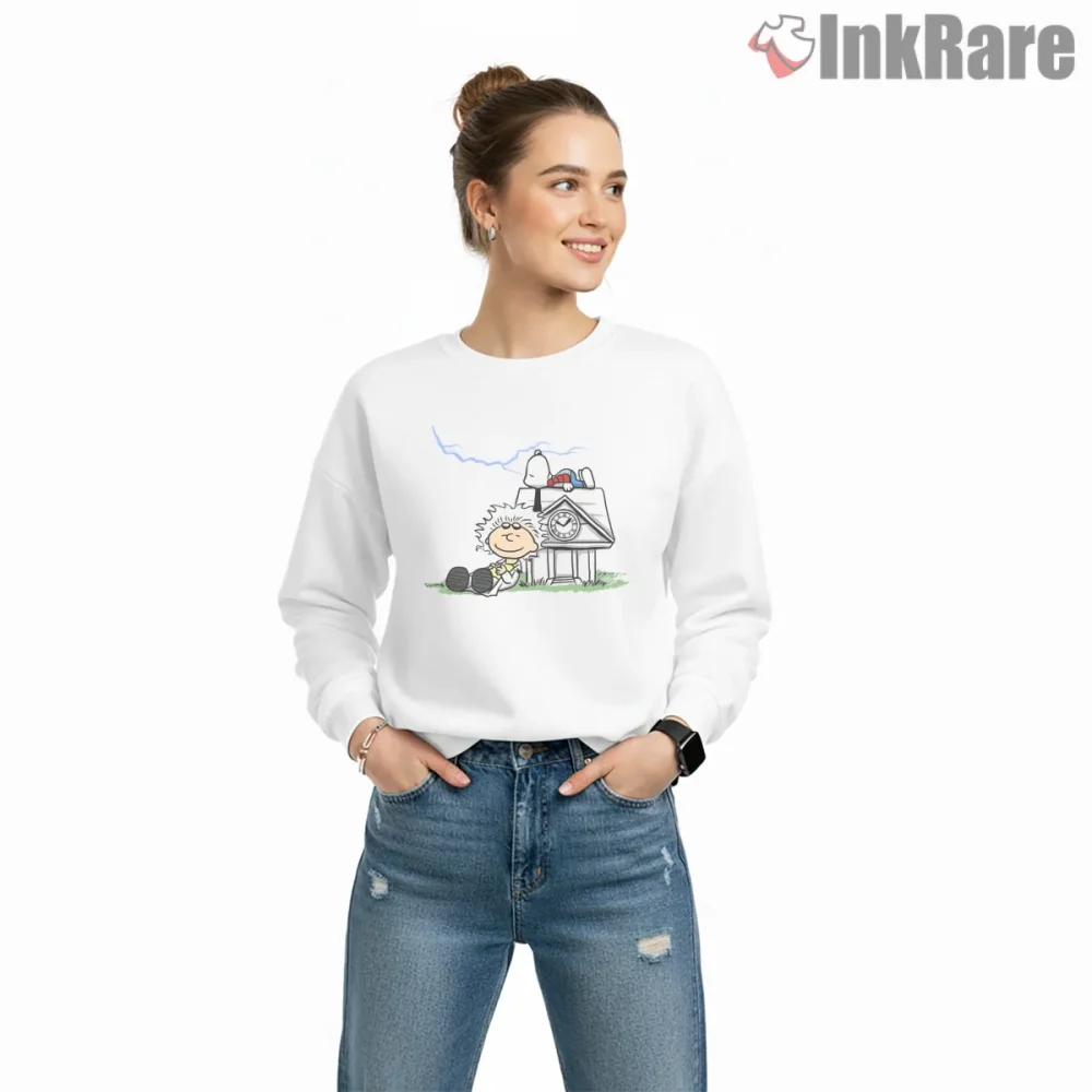 Snoopy Time Travel Adventure Parody Shirt on graphic shirt for women graphic tee