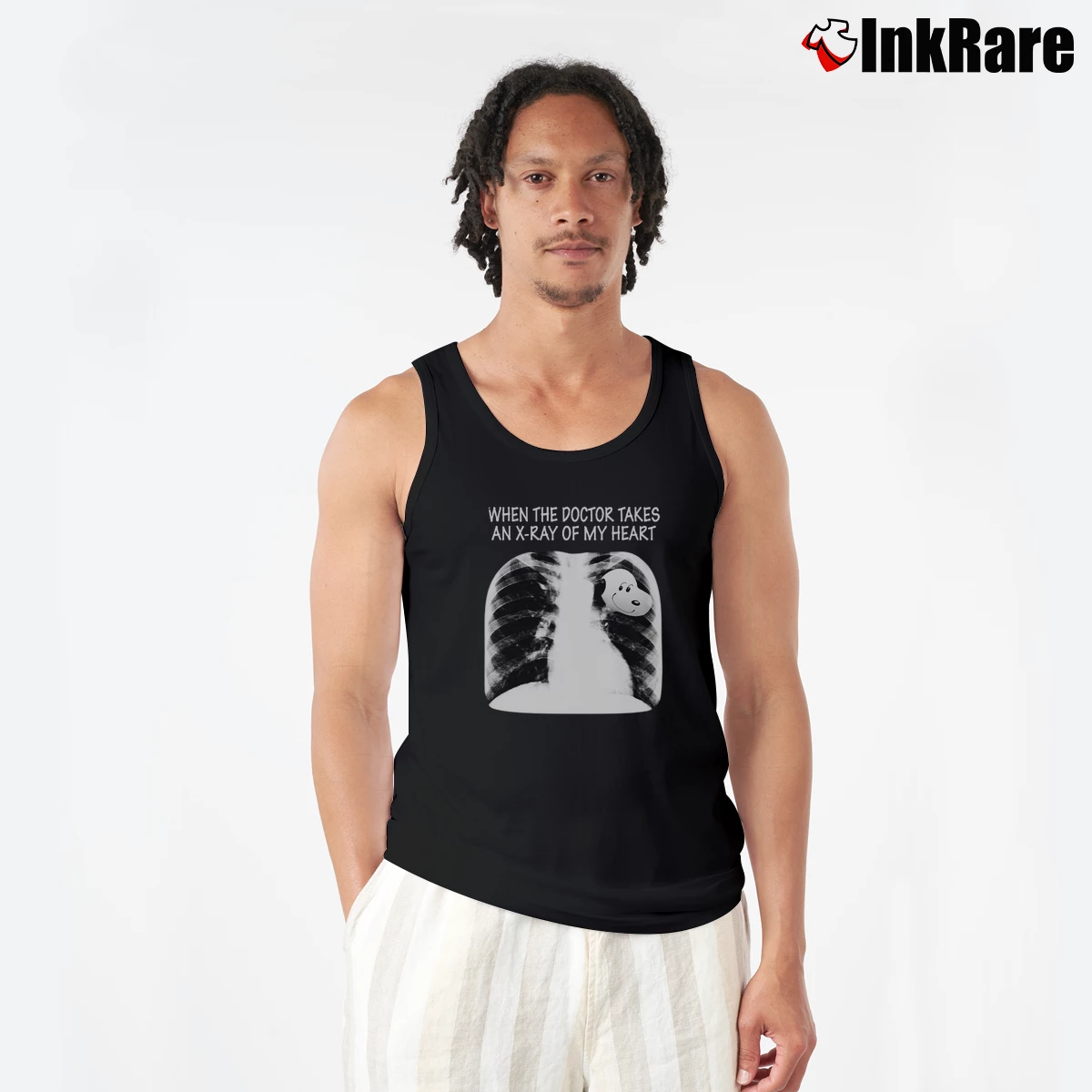Snoopy When The Doctor Takes An X – ray Of My Heart Men’s Performance Tank in black – Lightweight Comfort Men’s Snoopy When The Doctor Takes An X - ray Of My Heart Tank Top in black | Breathable, Active-Friendly Design