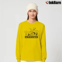 Women’s Snoopy Woodstock And Friends Character Long-Sleeve Top in yellow | Sleek, Versatile, All-Season