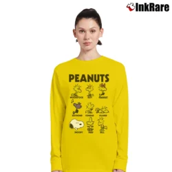 Women’s Snoopy Woodstock And Friends Long-Sleeve Top in yellow | Sleek, Versatile, All-Season