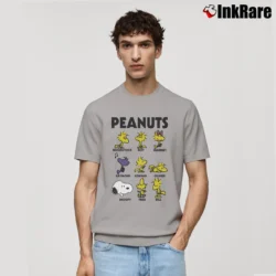 Men’s Snoopy Woodstock And Friends Classic T-Shirt in sport grey | Soft, Breathable Everyday Wear