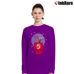 Women’s Snoopy Woodstock Star Wars Luke R2 - D2 Long-Sleeve Top in purple | Sleek, Versatile, All-Season