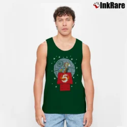 Men’s Snoopy Woodstock Star Wars Luke R2 - D2 Tank Top in forest green | Breathable, Active-Friendly Design