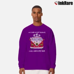 Men’s Snoopy Woodstocks On A Dark Desert Highway Cool Wind In My Hair Long-Sleeve Shirt in purple | Sleek, Lightweight, Year-Round Wear
