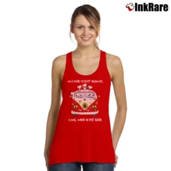 Women’s Snoopy Woodstocks On A Dark Desert Highway Cool Wind In My Hair Tank Top in red | Lightweight, Movement-Friendly