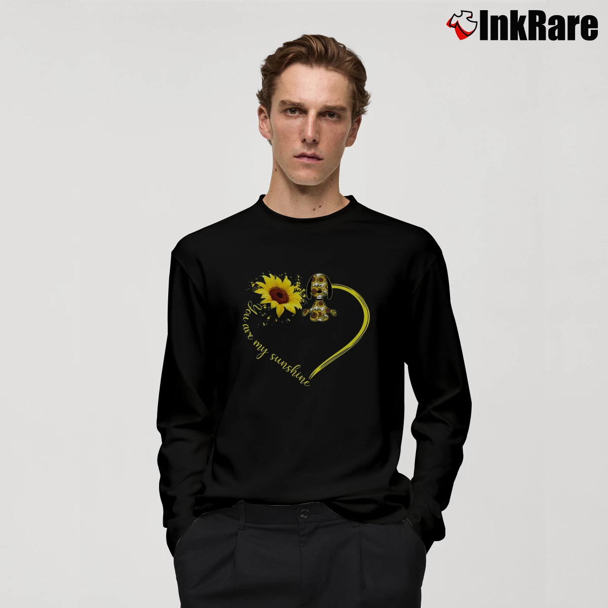 Snoopy You Are My Sunshine Men’s Long-Sleeve Tee in black – Versatile Layering Men’s Snoopy You Are My Sunshine Long-Sleeve Shirt in black | Sleek, Lightweight, Year-Round Wear