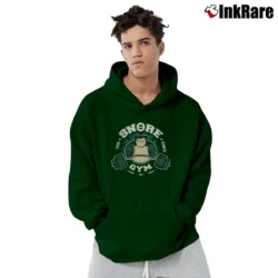 Men’s Snorlax Gym Meme Pokemon Pullover Hoodie in forest green | Cozy, Durable, Modern Fit