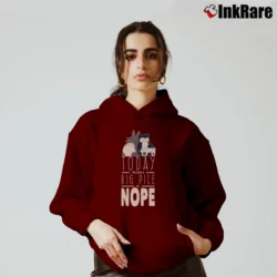 Women’s Snorlax Totoro Big Pile Of Nope Studio Ghibli Cozy Hoodie in maroon | Warm, Structured, Stylish