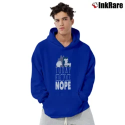 Men’s Snorlax Totoro Big Pile Of Nope Studio Ghibli Pullover Hoodie in royal blue | Cozy, Durable, Modern Fit
