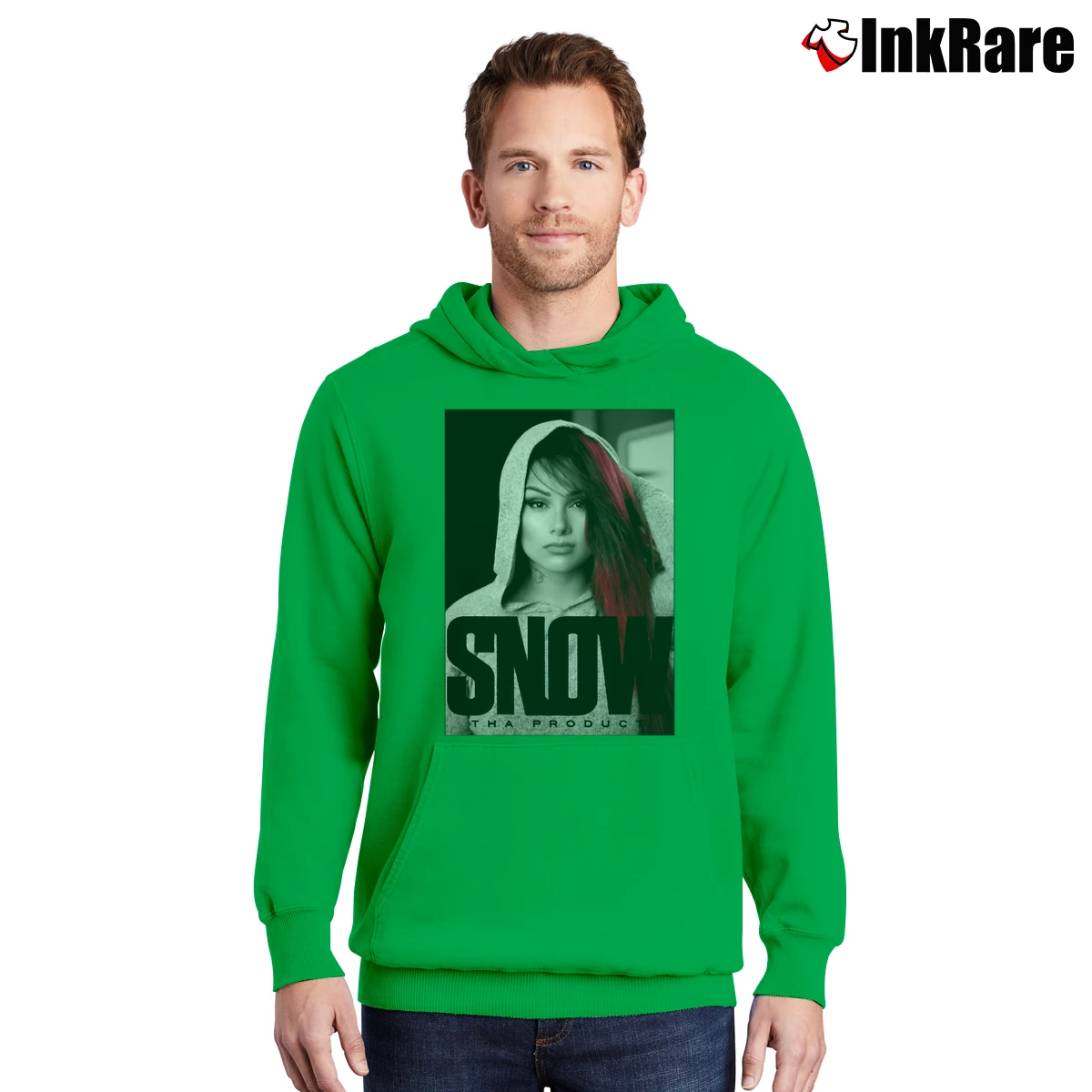 Men’s Snow Tha Product Pullover Hoodie in irish green | Cozy, Durable, Modern Fit