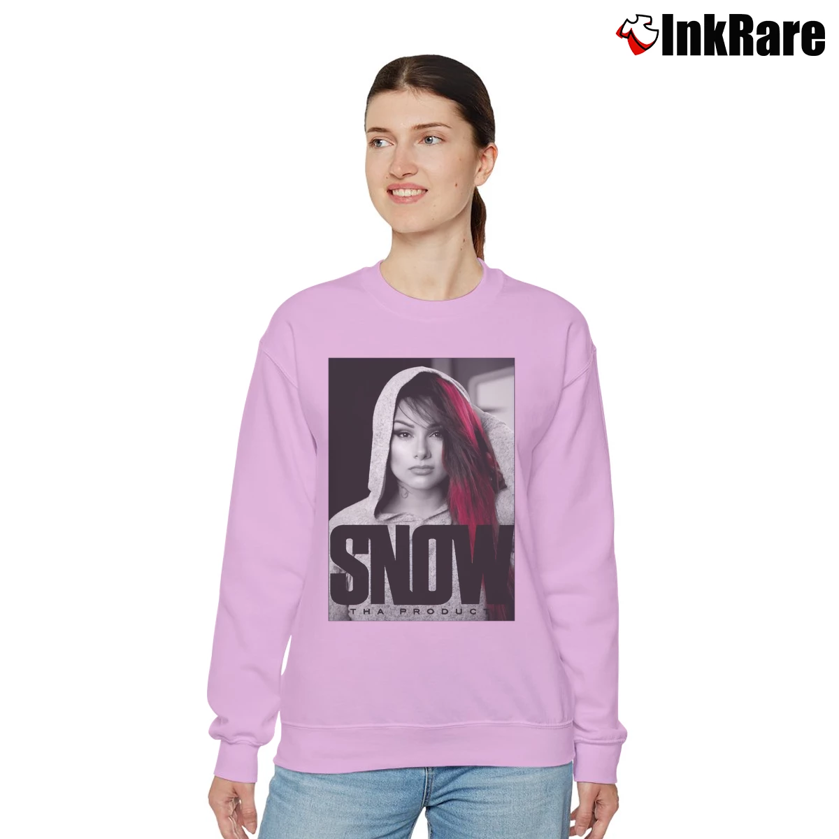 Women’s Snow Tha Product Relaxed Sweatshirt in light pink | Soft, Laid-Back Vibe
