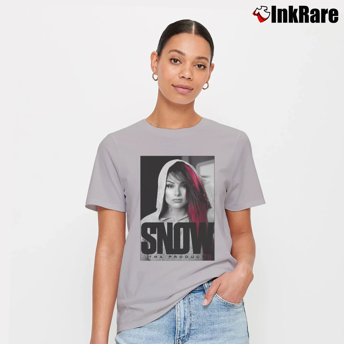 Women’s Snow Tha Product Signature T-Shirt in sport grey | Soft, Flattering Fit