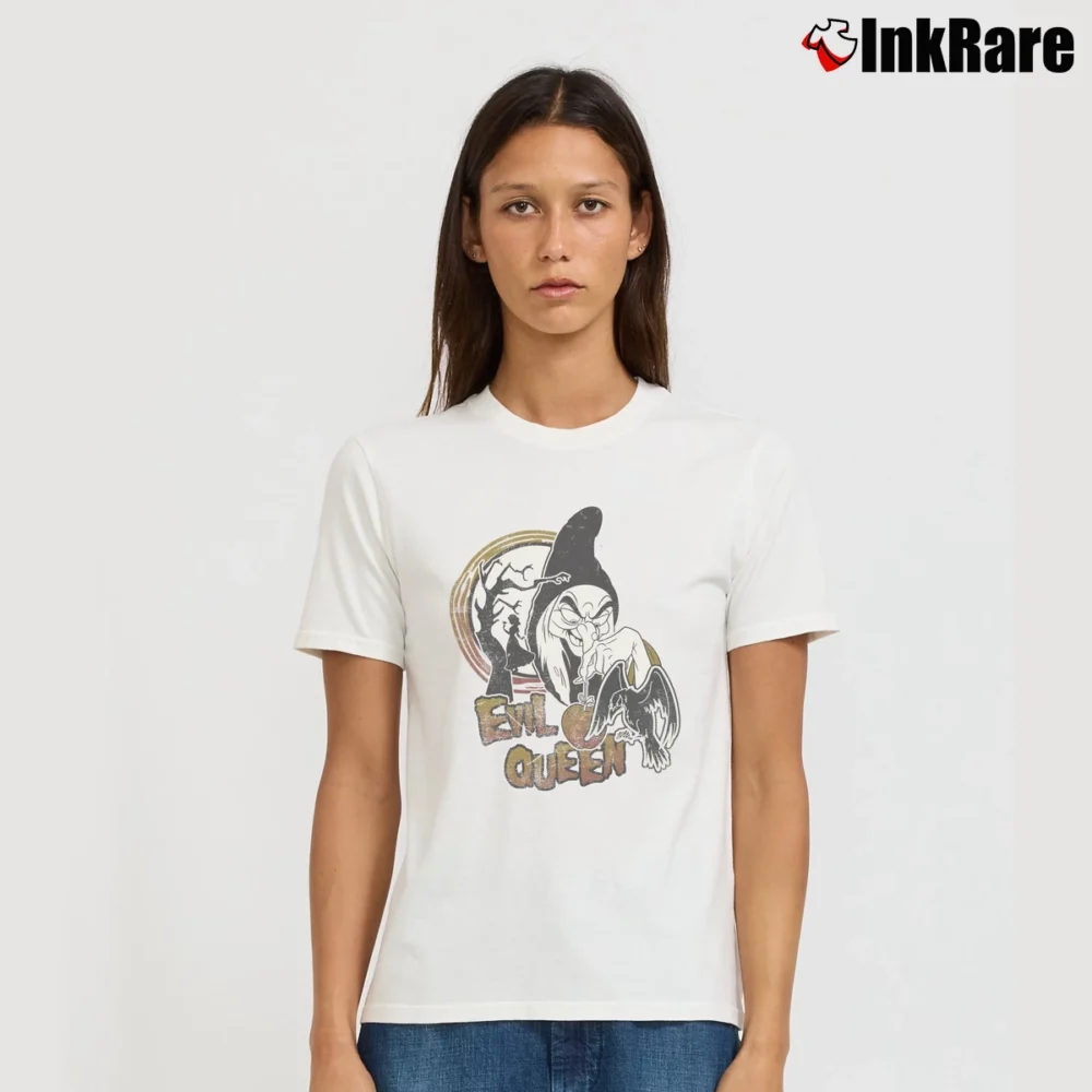 Women’s Snow Witch Poison Apple Fairy Graphic Signature T-Shirt in white | Soft, Flattering Fit