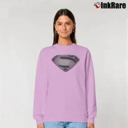 Women’s Snyder's Cut Superman Justice League Graphic Relaxed Sweatshirt in light pink | Soft, Laid-Back Vibe