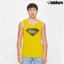 Men’s Snyder's Cut Superman Justice League Graphic Tank Top in yellow | Breathable, Active-Friendly Design
