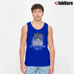 Men’s So This Is Heaven Cat Tank Top in royal blue | Breathable, Active-Friendly Design