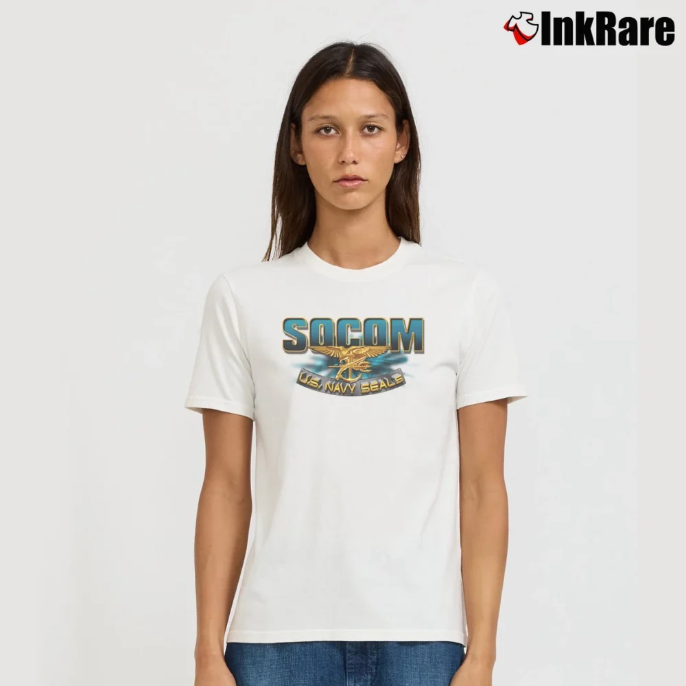 Women’s Socom 2 Signature T-Shirt in white | Soft, Flattering Fit