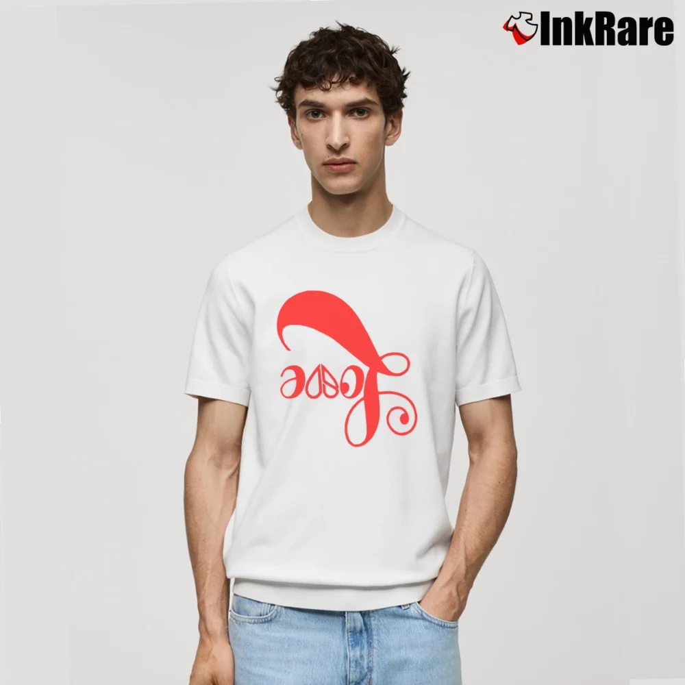 Men’s Sofie Dossi Love Logo Classic T-Shirt in white | Soft, Breathable Everyday Wear