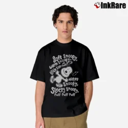 Men’s Soft Snoopy Warm Snoopy Little Ball Of Fluff Happy Snoopy Classic T-Shirt in black | Soft, Breathable Everyday Wear