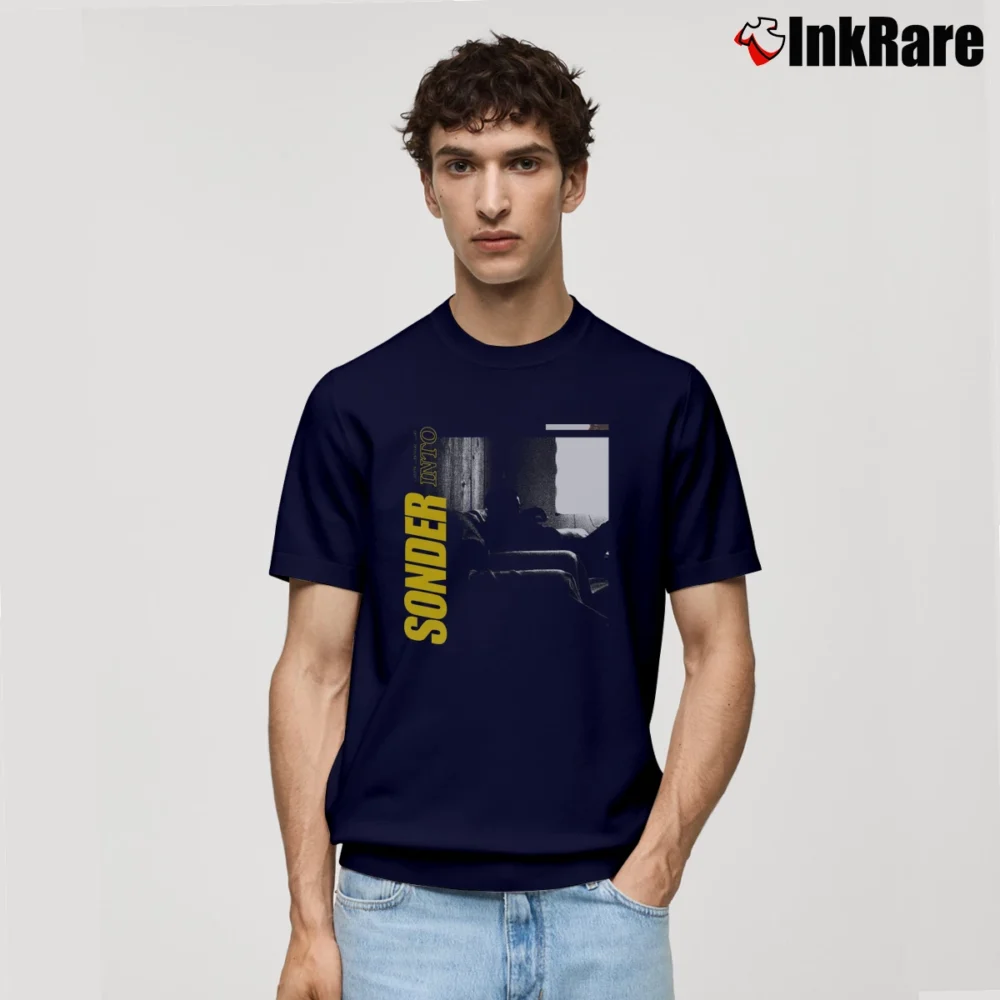 Men’s Sonder Into Album Art Classic T-Shirt in navy | Soft, Breathable Everyday Wear
