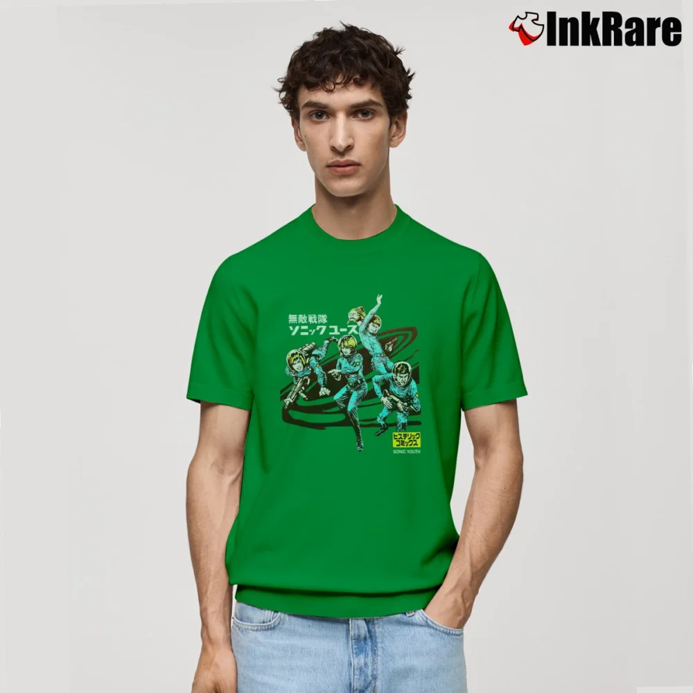Men’s Sonic Youth Astronaut Dirty Japan Tour 1992 Classic T-Shirt in irish green | Soft, Breathable Everyday Wear
