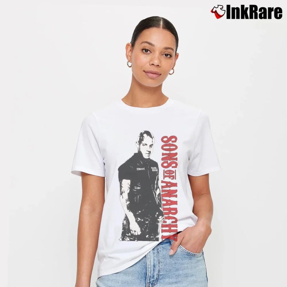 Women’s Sons Of Anarchy Juice Side Signature T-Shirt in white | Soft, Flattering Fit