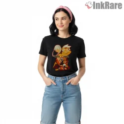 Soul And Maka Fiery Duo Anime Power Shirt on black short sleeve shirt for women graphic tee