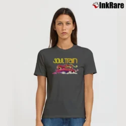Women’s Soul Train Retro Graphic Signature T-Shirt in charcoal | Soft, Flattering Fit