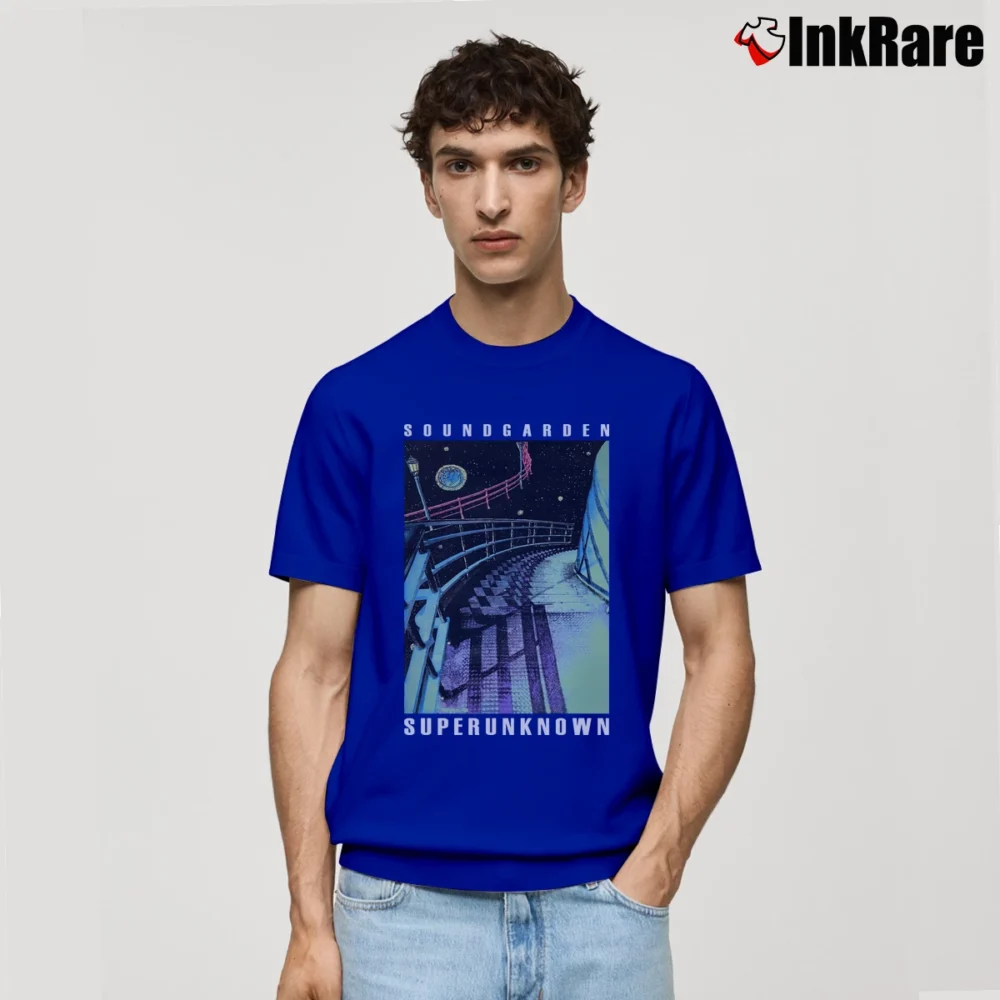 Men’s Soundgarden Superunknown Tour Featuring Nirvana Alice In Chains Classic T-Shirt in royal blue | Soft, Breathable Everyday Wear