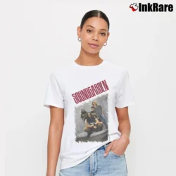 Women’s Soundgarden Tour Band Rock Signature T-Shirt in white | Soft, Flattering Fit