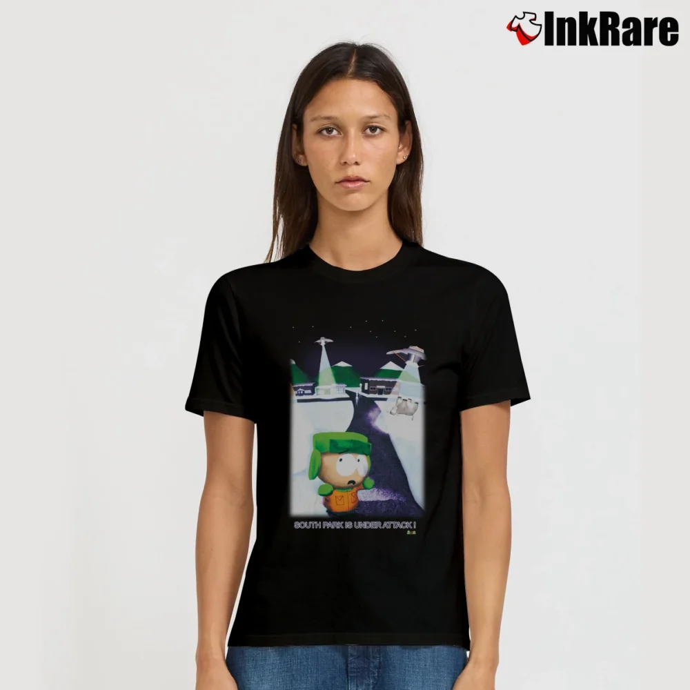 Women’s South Park Is Under Attack T-Shirt in black | Soft, Flattering Fit