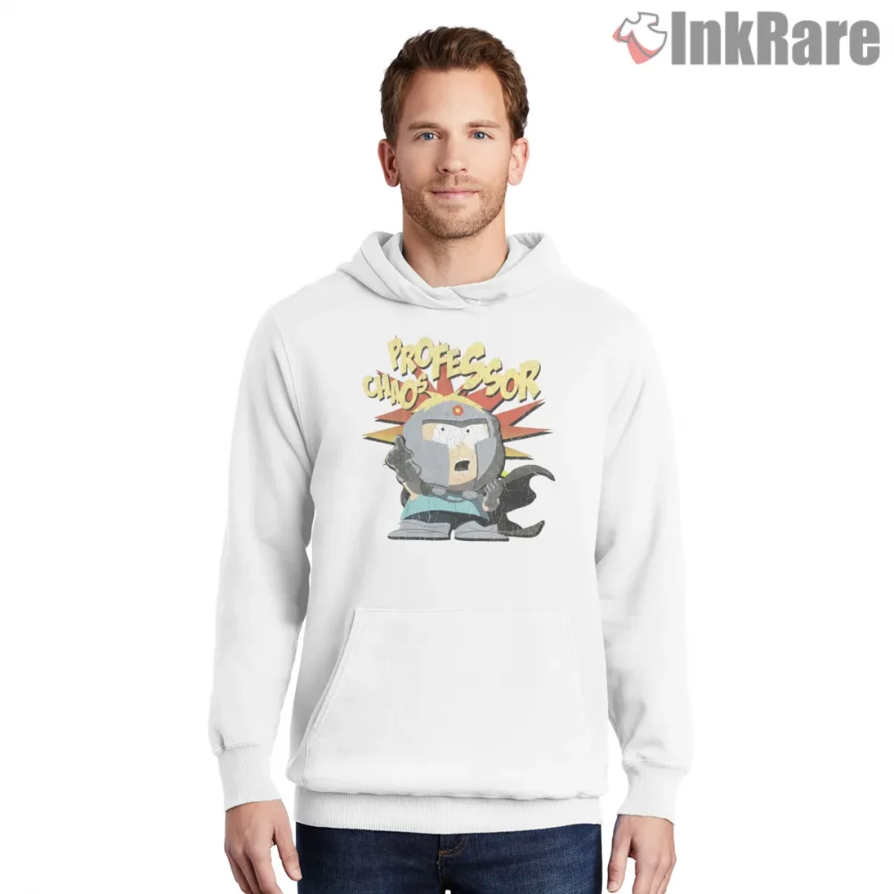 South Park Professor Chaos Butters Vintage Villain Shirt on white hoodie for men graphic tee