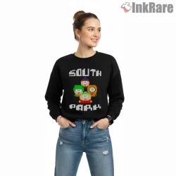 South Park Retro Pixel Characters Gaming Shirt on graphic shirt for women graphic tee