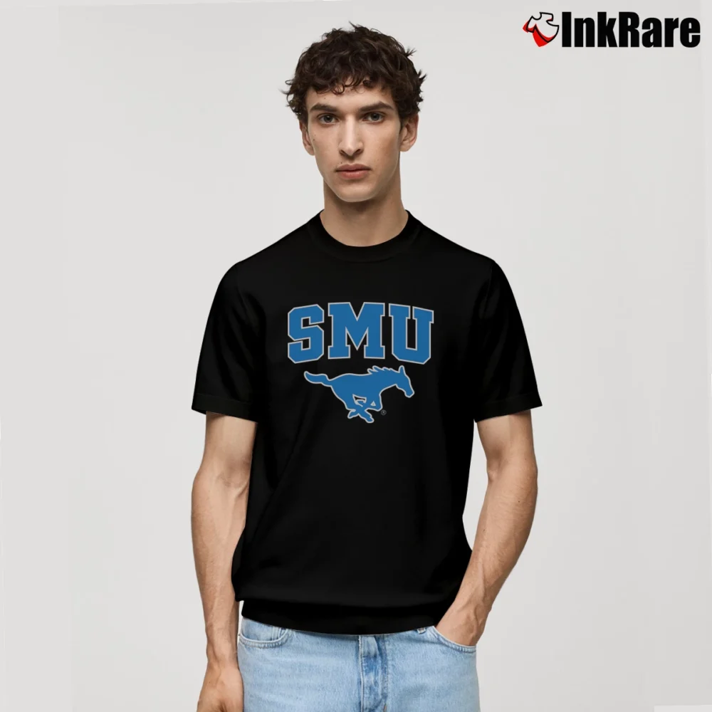 Men’s Southern Methodist University SMU Mustangs Style Classic T-Shirt in black | Soft, Breathable Everyday Wear