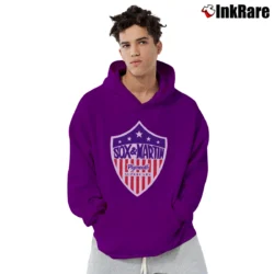 Men’s Sox & Martin Plymouth Drag Racing Pullover Hoodie in purple | Cozy, Durable, Modern Fit