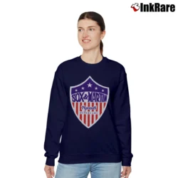 Women’s Sox & Martin Plymouth Drag Racing Relaxed Sweatshirt in navy | Soft, Laid-Back Vibe