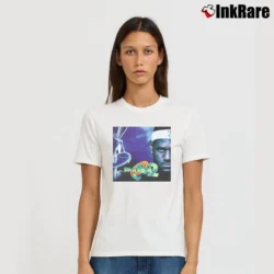 Women’s Space Jam 2 LeBron James Monstars Basketball Signature T-Shirt in white | Soft, Flattering Fit