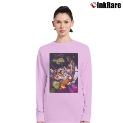 Women’s Space Jam Michael Jordan Bugs Bunny Looney Tunes Long-Sleeve Top in light pink | Sleek, Versatile, All-Season