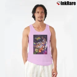 Men’s Space Jam Michael Jordan Bugs Bunny Looney Tunes Tank Top in light pink | Breathable, Active-Friendly Design