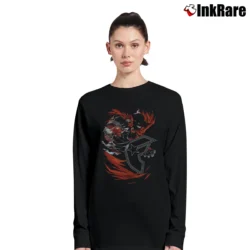 Women’s Spawn Comic Book Superhero Long-Sleeve Top in black | Sleek, Versatile, All-Season