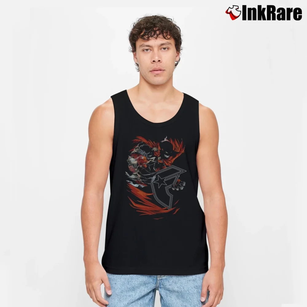 Men’s Spawn Comic Book Superhero Tank Top in black | Breathable, Active-Friendly Design