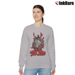 Women’s Spawn Comic Graphic Art Superhero Relaxed Sweatshirt in sport grey | Soft, Laid-Back Vibe